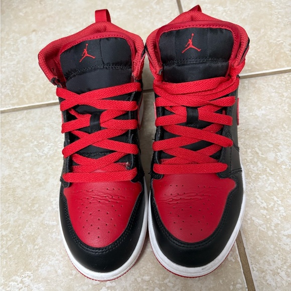 Kids Black and Red Sneakers